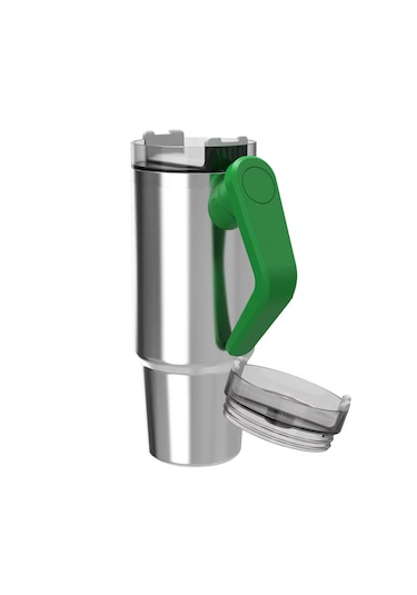 Mufunye The Iceflow Flip Straw Pipetli Termos Bardak 30oz 950ml ,gümüş Gümüş