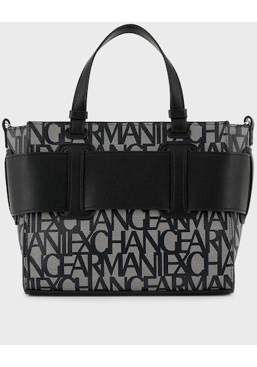 Armani Exchange Bayan Çanta 942690 3f742 00850 Siyah-gri Gri - Siyah
