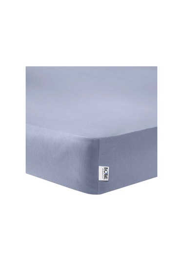 Penye Lastikli Çarşaf, Çift Kişilik , Açık Gri, %100 Pamuk Örme Kumaş, 130 Gr/m² Açık Gri