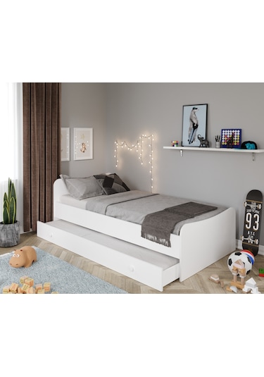 Kznhome Selen Yavrulu Karyola Beyaz - Tamamı 1. Kalite Mdf