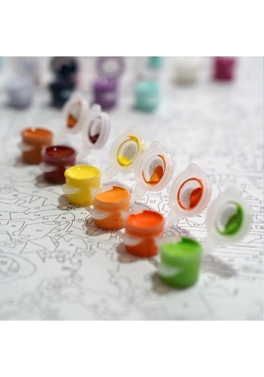 Sayılarla Boyama Tuval Seti Çıtalı 40x50 Cm - Up