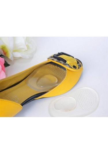 Şeffaf Kaymaz Yarım Silikon Jel Ön Ayaklar Ayakkabı Pedleri Ayak Bakımı Aracı Ayak Pedleri