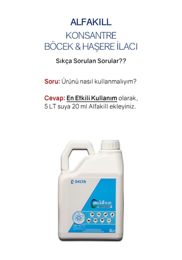 Alfakill 15 Sc 5 Litre Konsantre Ve Haşere