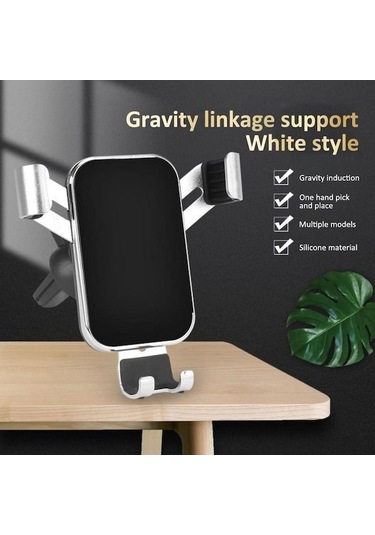 Pazly Yükseltme Tutucu 360 Dönen Metal Klip Kelepçeli Telefon Standı Araç Braketi - Jj - -