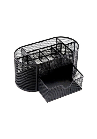 Ganzhoushop Metal Örgü Kalem Saklama Düzenleyici Çeşitli Eşyalar Saklama Kalemlik Çalışma Alanı Malzeme Düzenleyicileri Yetişkinler Çocuklar İçin Kırtasiye Çok Renkli