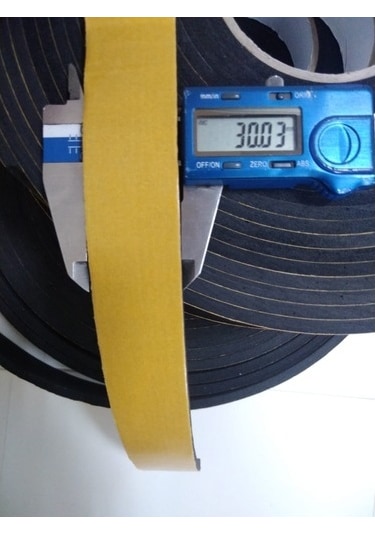 Contacall Yapışkan Kapı Pencere Bandı Kapı Pencere Süngeri Eva 5Mmx30Mm Siyah-10 M