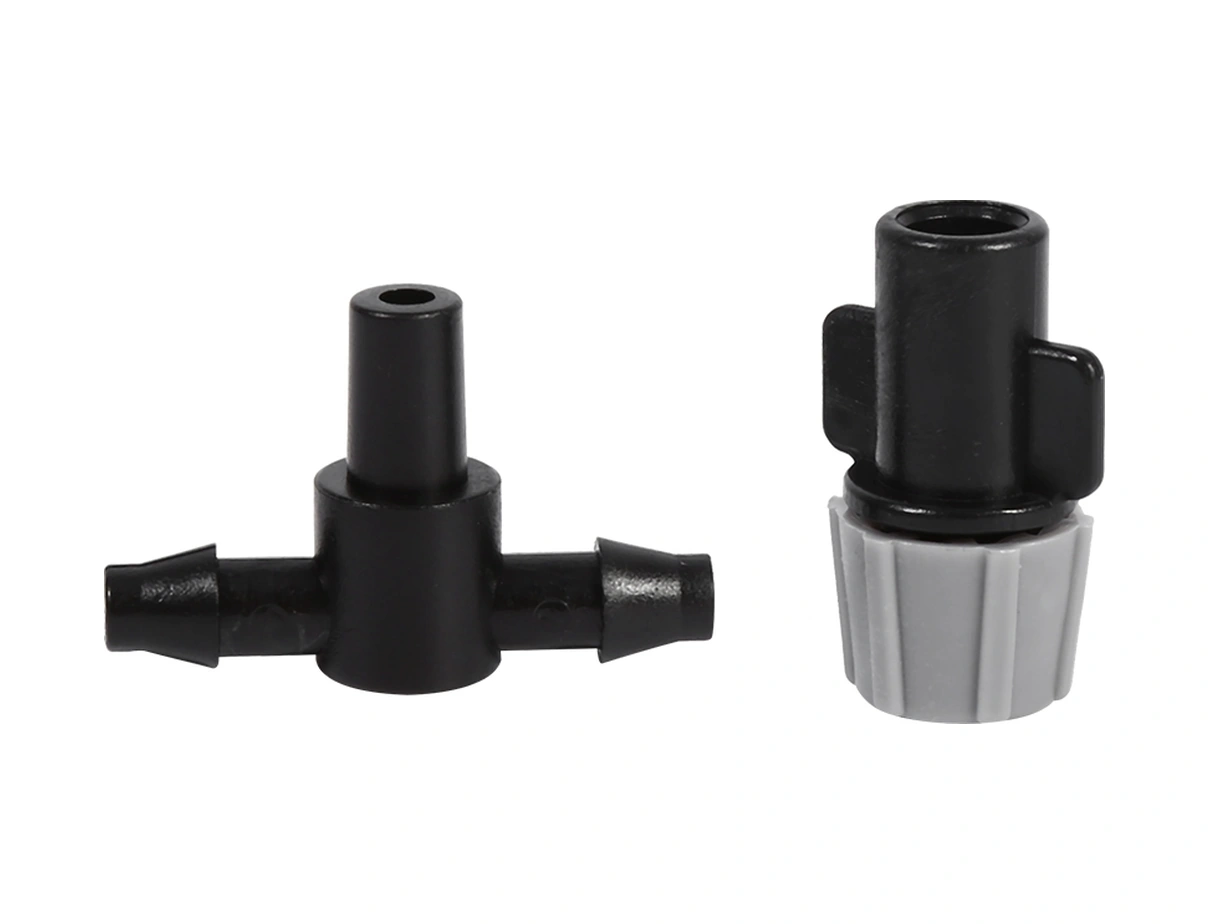 Hangfox 20 Adet Plastik Buhar Saçan Atomize Başlık Ve T-kolu Seti - Su Tasarruflu, Çiftçi Bahçe Seracılık Soğutma Sulama