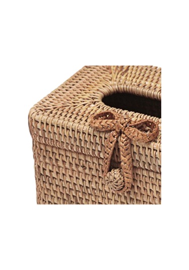 Suntek Yüz Mendil Tutucu Rattan Kutusu Kapağı Ev Yay-tokası