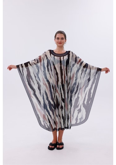 Tarzını Seç Kimono Pareo - Tesettür Pareo - Bodrum Model 240x135 Cm Çok Renkli