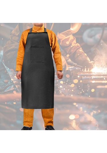 Suntek Kaynak İş Önlüğü Hafif Koruma Ev Deri İşçiliği Siyah