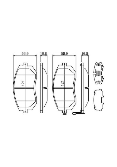 Subaru Forester 2.0 2003-2007 Bosch Ön Balata