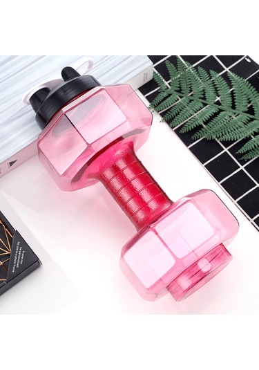 Suntek Fitness Halter Ağırlığı Güçlü Su İçecekleri Şişesi 2600ml-kırmızı