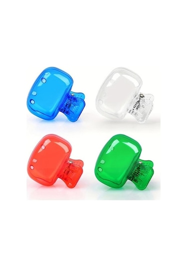 Fastbuy Şeffaf Seyahat Diş Fırçası Kılıfı, 1 Adet, Seyahat Diş Fırçası Kafası, Kapaklı Fırça Koruyucu Şeffaf