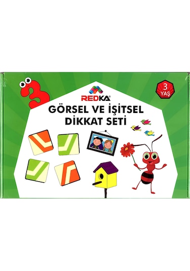 Redka Görsel Ve İşitsel Dikkat Seti 3 Yaş