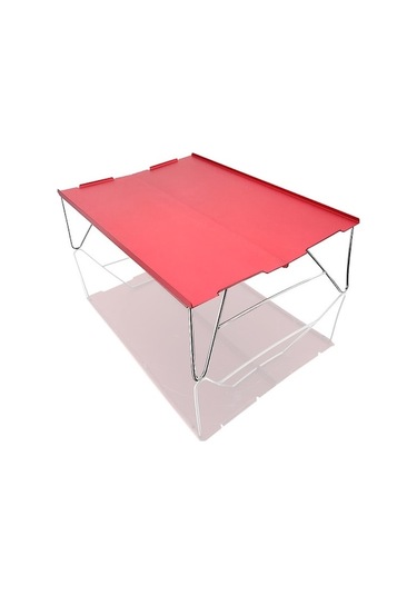 Novahub Açık Mekan Mini Alüminyum Masa Kullanıcı İyileştirilmiş Ultralight Katlanır Piknik Masa Kampı Kendi Kendine Sürüş Balıkçı Barbekü Küçük Sehpa Siyah Red Kırmızı Kırmızı