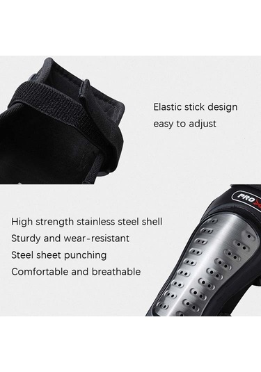 Sones Pro-Bikerker Rh-1010 Motosiklet Sıcak Tutma Anti-Düşme Paslanmaz Çelik Koruyucu Dişli Dizlik + Dirseklik