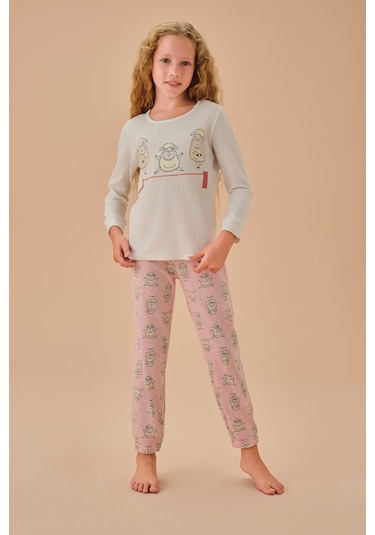 Suwen Bella Çocuk Pijama Takımı Shc25221660a1354 Lamp Çok Renkli