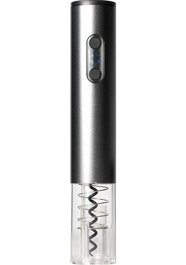 Xindoker Alüminyum Abs Akıllı Şarjlı Şarap Açıcı - Hızlı, Hijyenik Ve Dayanıklı, Gümüş Gri, 2800mah Pil, Ev Ve Dışarı Kullanıma Uygun Gümüş Gri