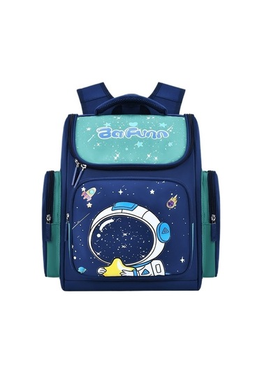 İlkokul 1-3-6 Sınıf Öğrencileri İçin Ergonomik Sırt Çantası, Omurga Desteği İle Konforlu Okul Çantası, Kız Ve Erkek Çocuklar İçin Modaya Uygun Desenli Uzay Temalı Çanta Yeşil