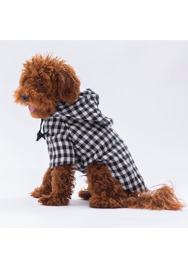 Pawstar Beyaz Ekose Oduncu Kedi Köpek Gömleği