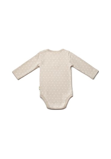 Bebek 3'lü Uzun Kollu Body %100 Organic Pamuk, Yenidoğan Serisi -csy8124 Ekru