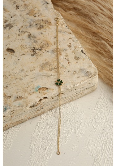 MiletKuyumculuk 14 Ayar Yonca Bileklik