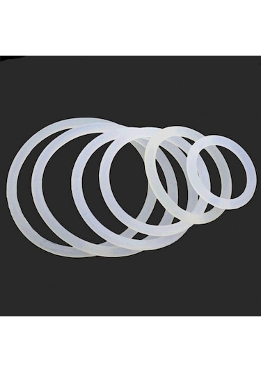 5/25 Adet Od10-48mm Kesit 3mm Beyaz Silikon Kauçuk O-ringler Contalar Yıkayıcı Gıda Sınıfı 3x39mm 5pcs