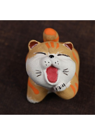 Homyl Kitaplık Hediye Yatak Odası Için Kedi Çay Hayvanı 5,1 Cmx6,6 Cmx5 Cm