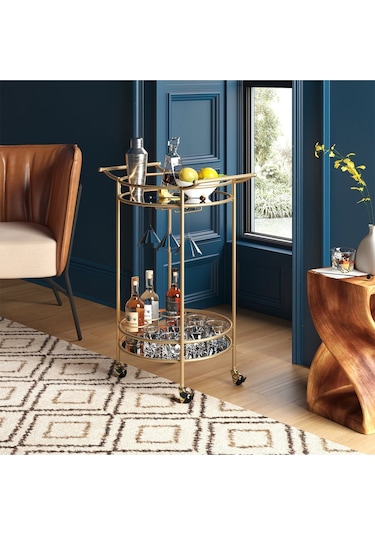Leala Gold Metal&cam Servis Arabası