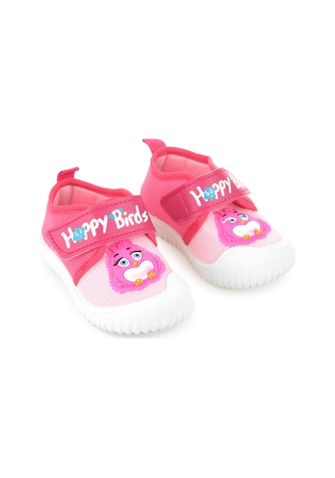 Gezer Yazlık Keten Kız Bebe Happy Birds Cırtlı Ayarlanabilir Ayakkabı Ga2ybm.03356.00.r66.0a Fuşya