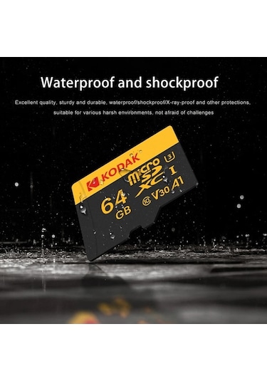 Novahub Kodak 128gb Mikro Sdxc U3 V30 A1 Kart, Yüksek Hızlı Kamera Ve Robot İçin