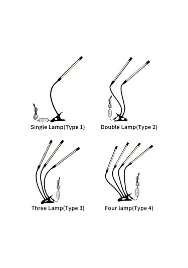 Gajeena Usb Çift Başlı Led Bitki Işığı: Tam Spektrum, 5 Parlaklık Seviyesi, 4/8/12saat Zamanlayıcı, Ip66 Su Geçirmez, 360 Esnek Boyun Diğer