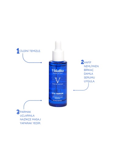Vidalita Beauty & Care Hyaluronic Acid %2 + B5 Serum Yoğun Nemlendirici Cilt Serumu 30 Ml