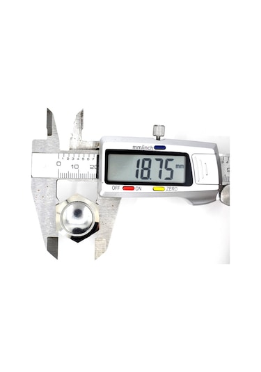 19mm Yaylı Metal Buton Işıksız 1no Bombeli Anahtar
