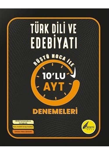 Rüştü Hoca AYT Türk Dili ve Edebiyatı 10'lu Denemeleri  -  Rüştü Hoca  -  Rüştü Hoca