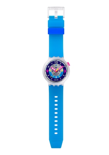 Swatch Sb01k400 Neon Erkek Kol Saati Lacivert