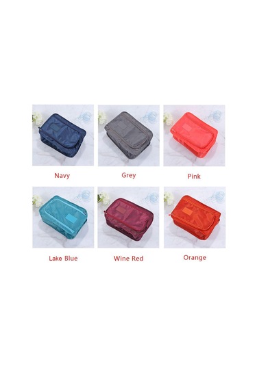 Moda Düzenleme Kutusu Su Geçirmez Seyahat Ambalaj Düzenleyici Çanta Ayakkabı Saklama Çantası Ev Yaşam Şarap Kırmızısı