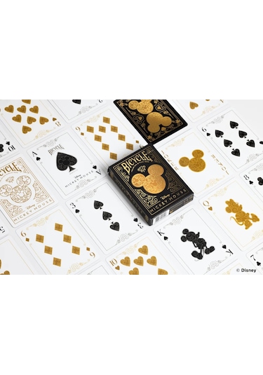 Bicycle Disney Mickey Mouse Black And Gold Premium Oyun Kağıdı İs