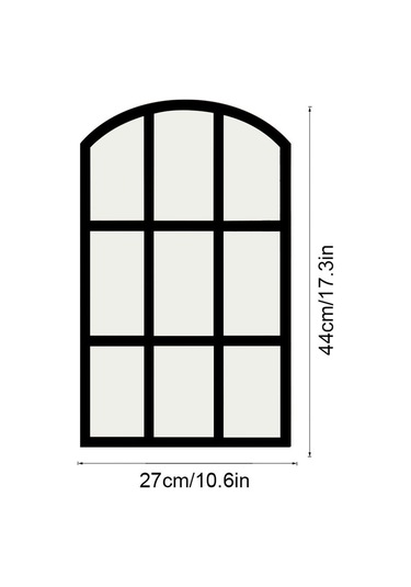 Suntek Kemerli Bölmesi Ayna Taklit Aynası Izgara Duvar Siyah