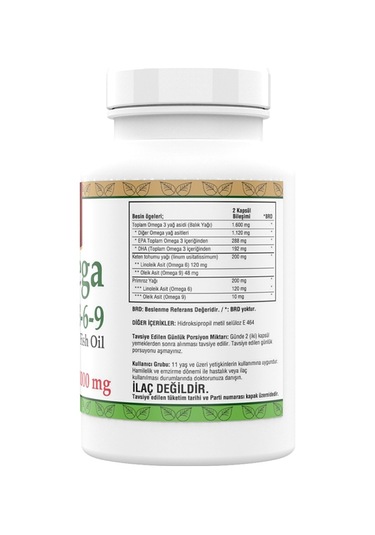 Ncs Omega 3 6 9 Balık Yağı 1000 MG 200 Capsül