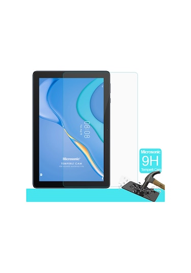 Microsonic Huawei Uyumlu MatePad T10s Tempered Glass Cam Ekran Koruyucu
