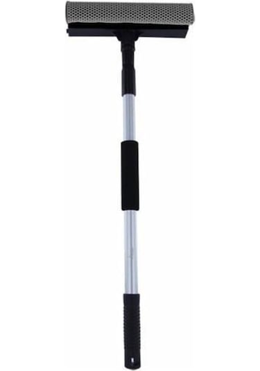 Akvaryum Temizleme Teleskopik Sap - Çekçekli Cam Silme Aparatı Siyah