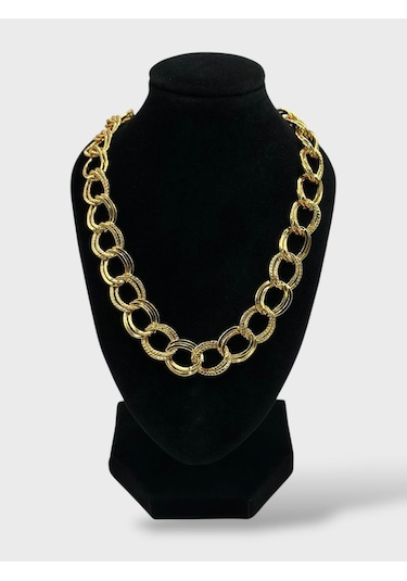 Arnes Jewelry Çelik 22 Ayar Altın Kaplama Samanyolu Kolye Ar602nes Gold