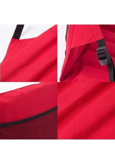 Prestigegoods Dış Mekan Katlanır Koltuk Minderi 78x40x2cm, Oxford Kumaş, Yırtılmaya Dayanıklı Kırmızı