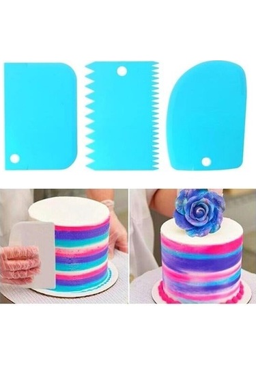 Buffer Pasta Hamur Şekillendirici Spatula Kesici Kazıyıcı Dekoratör Set Diğer