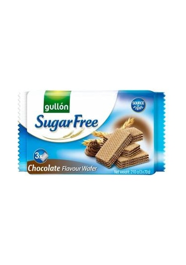 Gullon Kakao Kremalı Şekersiz Gofret 210 G