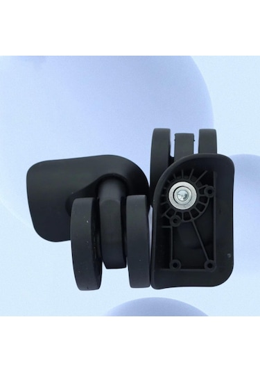 Suntek 2x Bagaj Tekerleği Esnek Sessiz Güçlü Taşıma Siyah