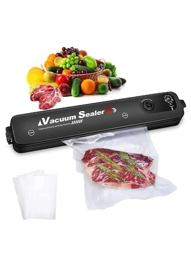 Vacuum Sealer Gıda Vakum Ve Mühürleme Makinesi 10 Poşetli
