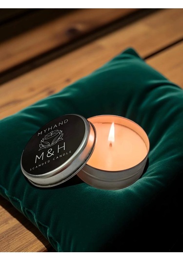 Myhand Soyawax Gümüş Teneke Amour Eternal Esans Kokulu Mum 60 Gr Gümüş