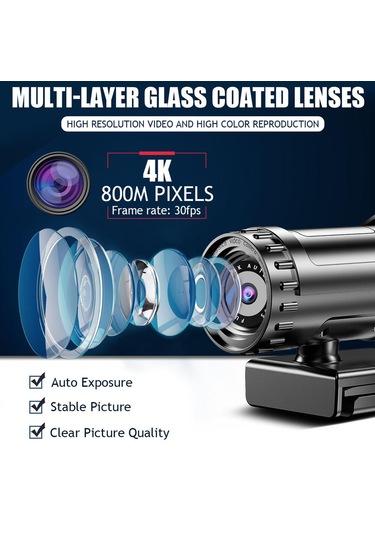 Suntek Full Hd Web Kamerası Otomatik Odaklama Usb Kamera 3840x2160-4k